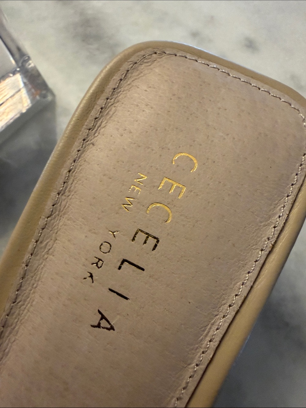 CECELIA NEW YORK Beige Embellished Fringe CINDER Slide Mules 7.5 - Picture 10 of 12